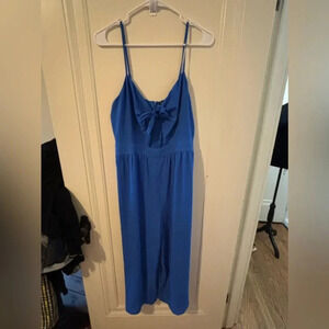Express Long Pant Romper Blue Large